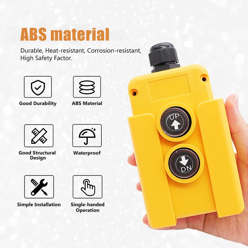 mankk Dump Trailer Remote Control Switch 12V DC Up Down Control Switch Single Double Acting Hydraulic Pump Power Supply Unit Remote Controller for Truck Lift Gate Cranes Wrecker - Image 2